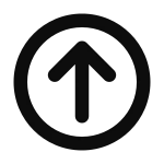 Circle Arrow Up SVG Icon